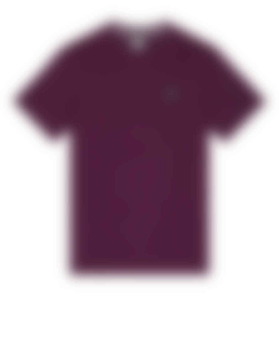 Weekend Offender Cannon Beach Badge Tee In Acai Berry