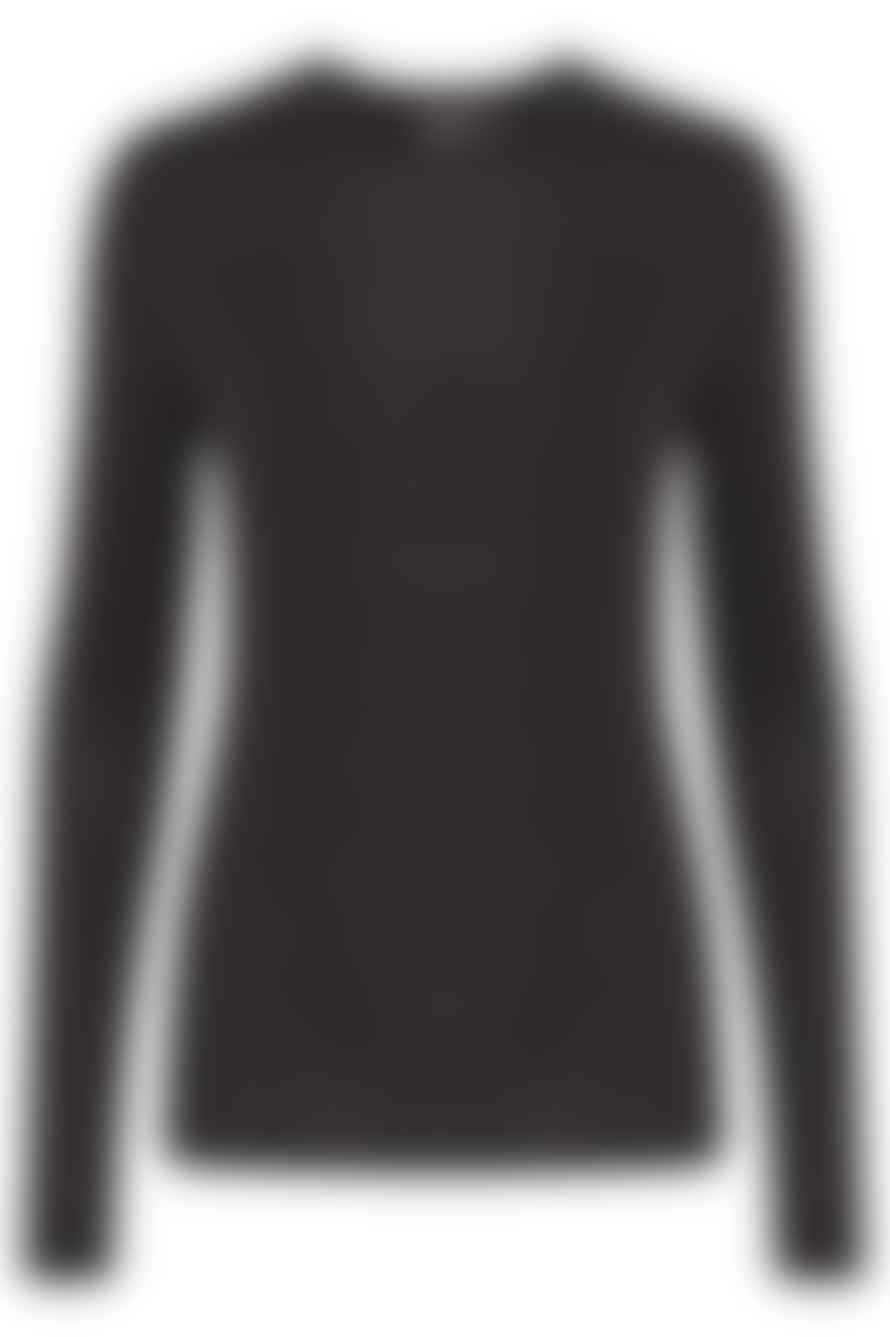 ICHI Philuca Long Sleeved Top - Black