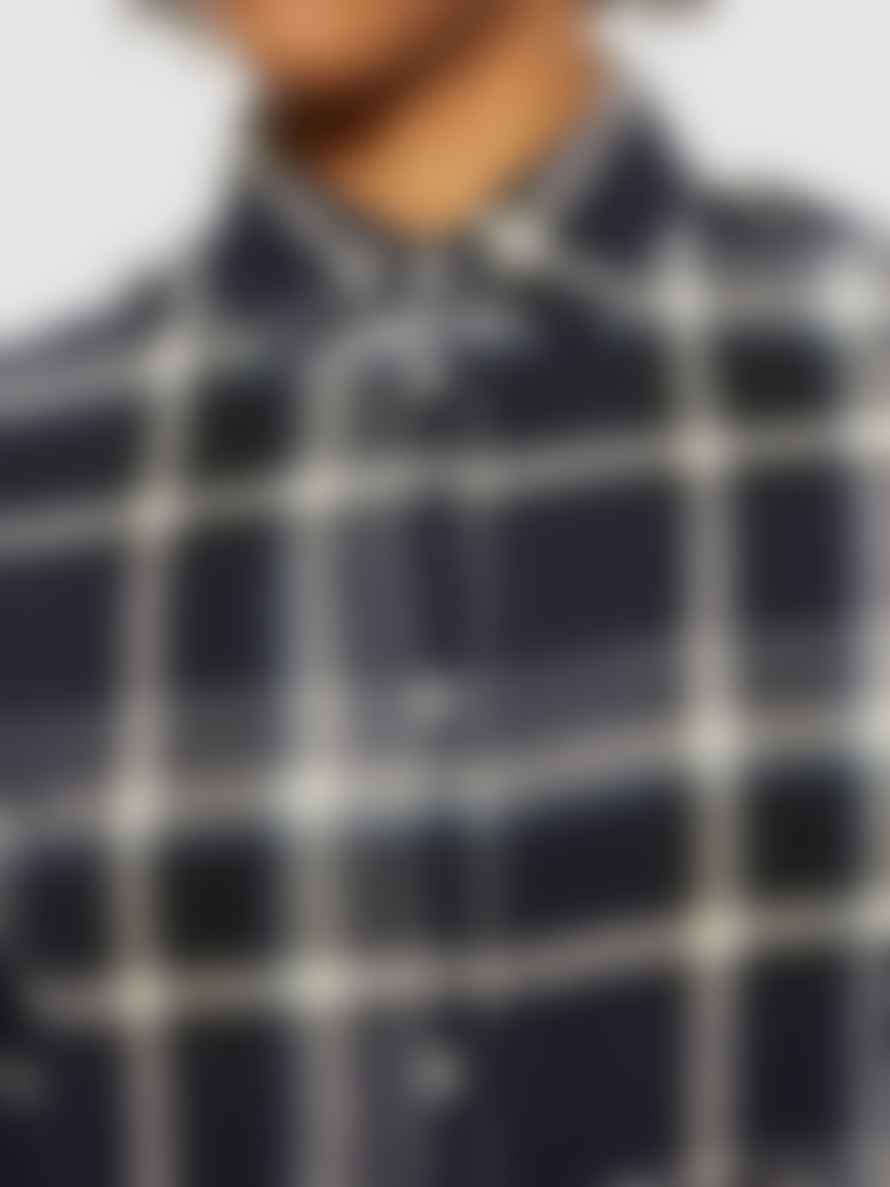 Knowledge Cotton Apparel  2090055 Check flannel shirt Black Jet 