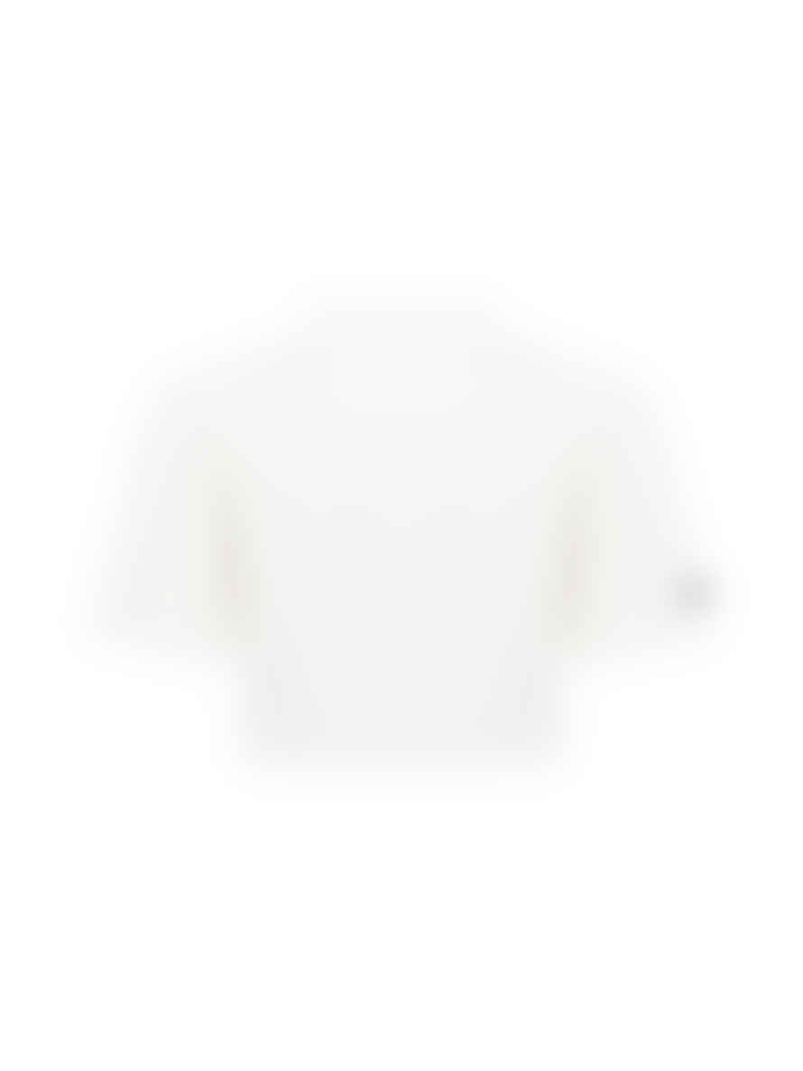 Heron Preston White Ctnmb Logo Turtleneck Crop T Shirt