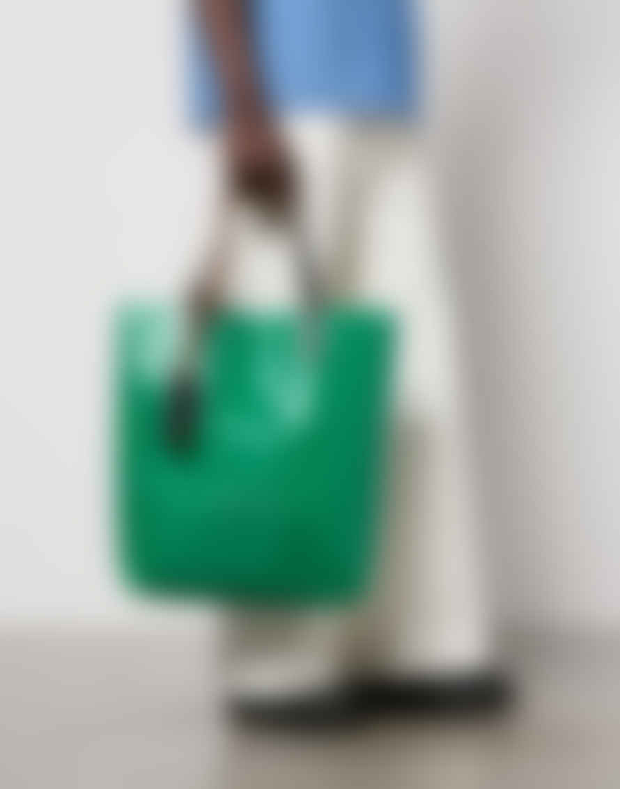 Marni Green Tribeca Logo Tote Bag