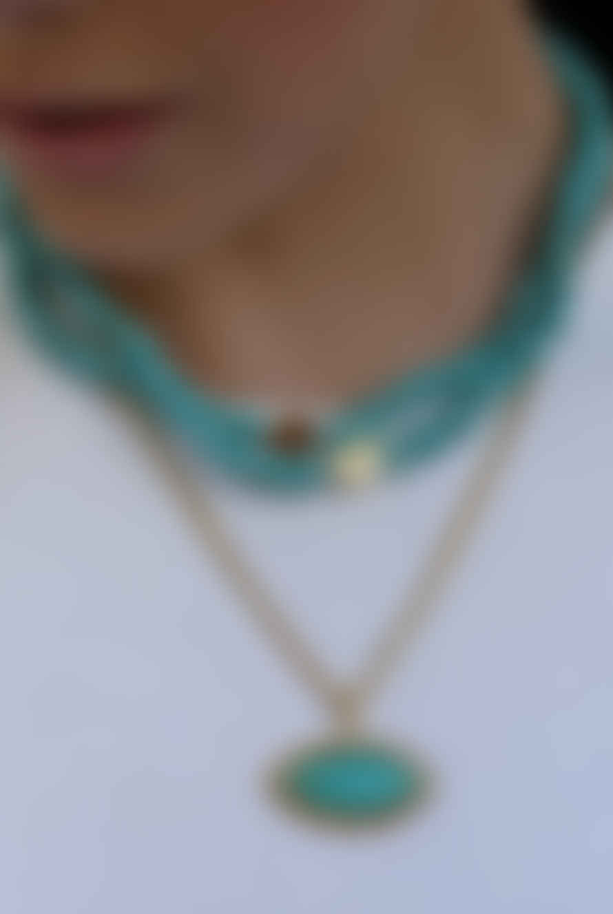 Talis Chains Turquoise Choker