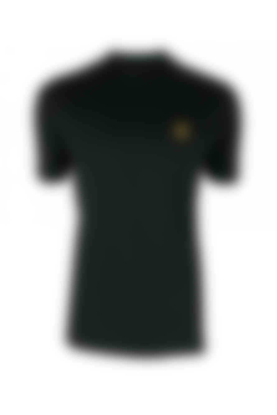 Trojan Badged Plain Tee-black