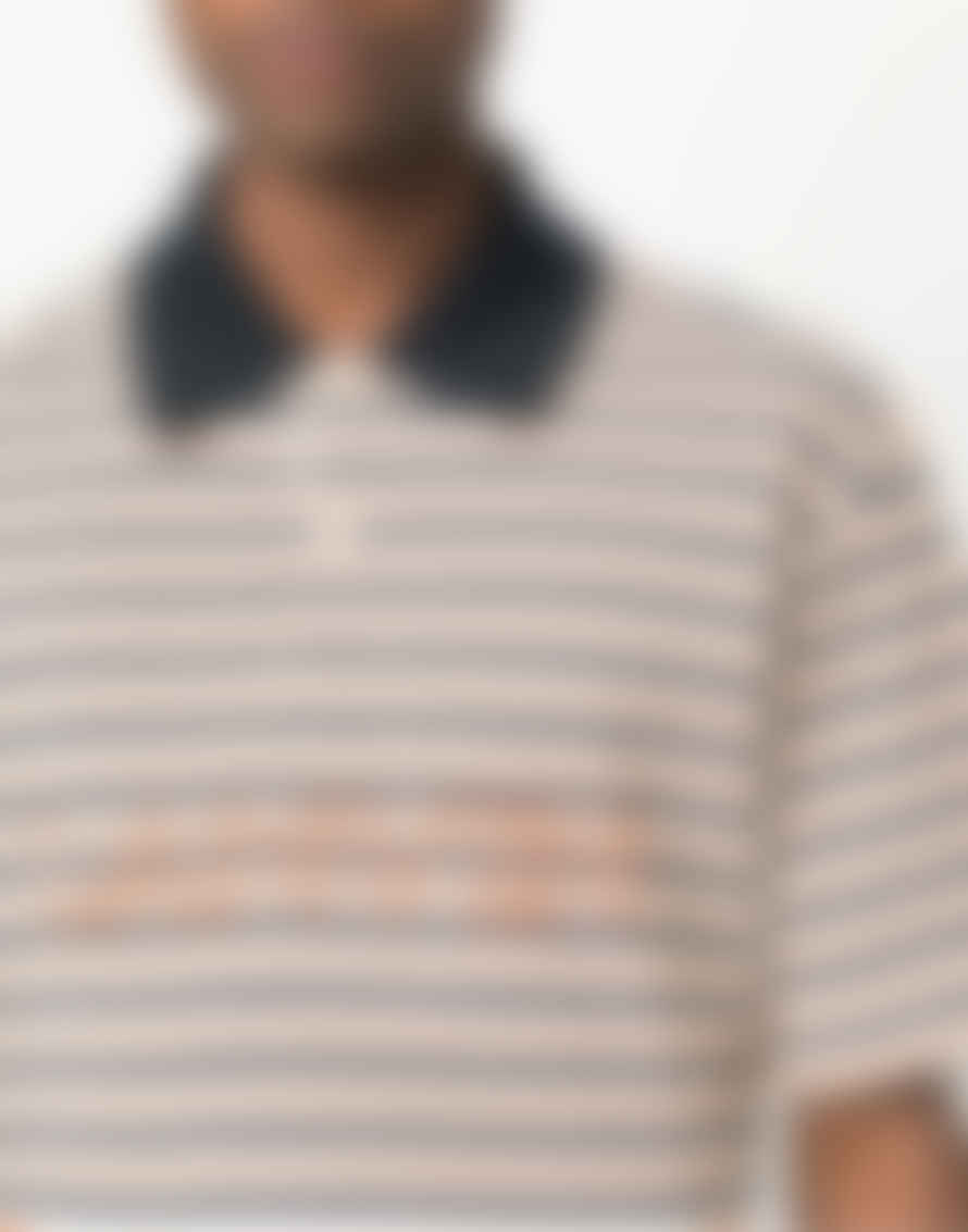 Lanvin Logo Embroidered Striped Polo Shirt