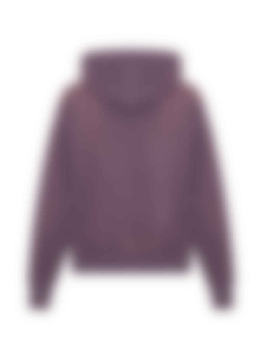 Off White Aubergine Laundry Logo Skate Hoodie