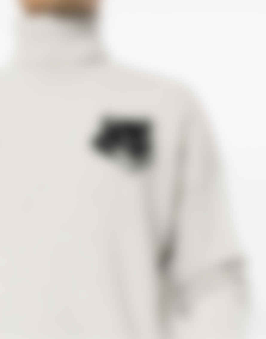 Maison Kitsune Fox Head Intarsia Logo Turtleneck Sweater