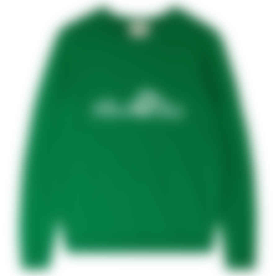 Jumper 1234 Jumper1234 Cashmere Rock And Roll Crew Sweater In Green And White