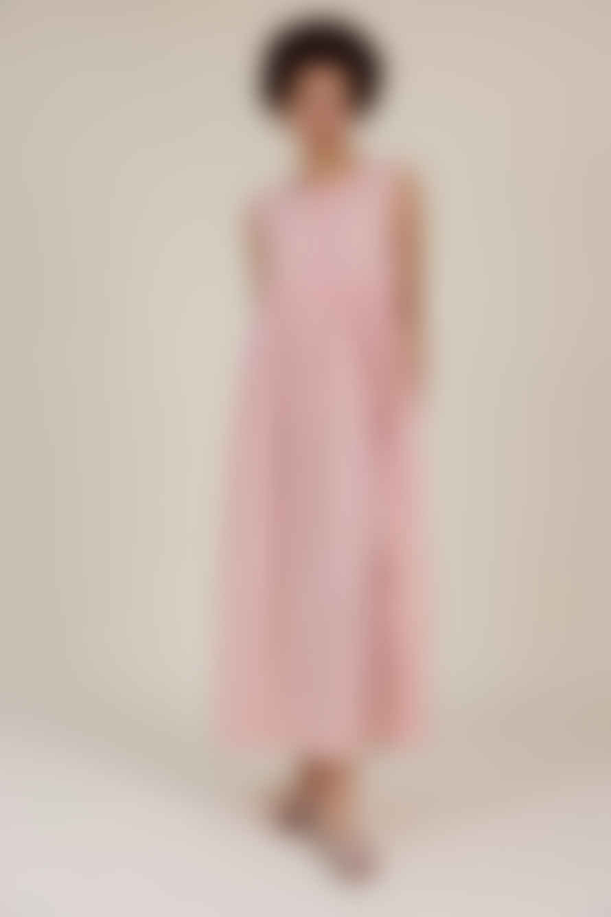 Clary and Peg Sylvie Dress Sorbet Check By