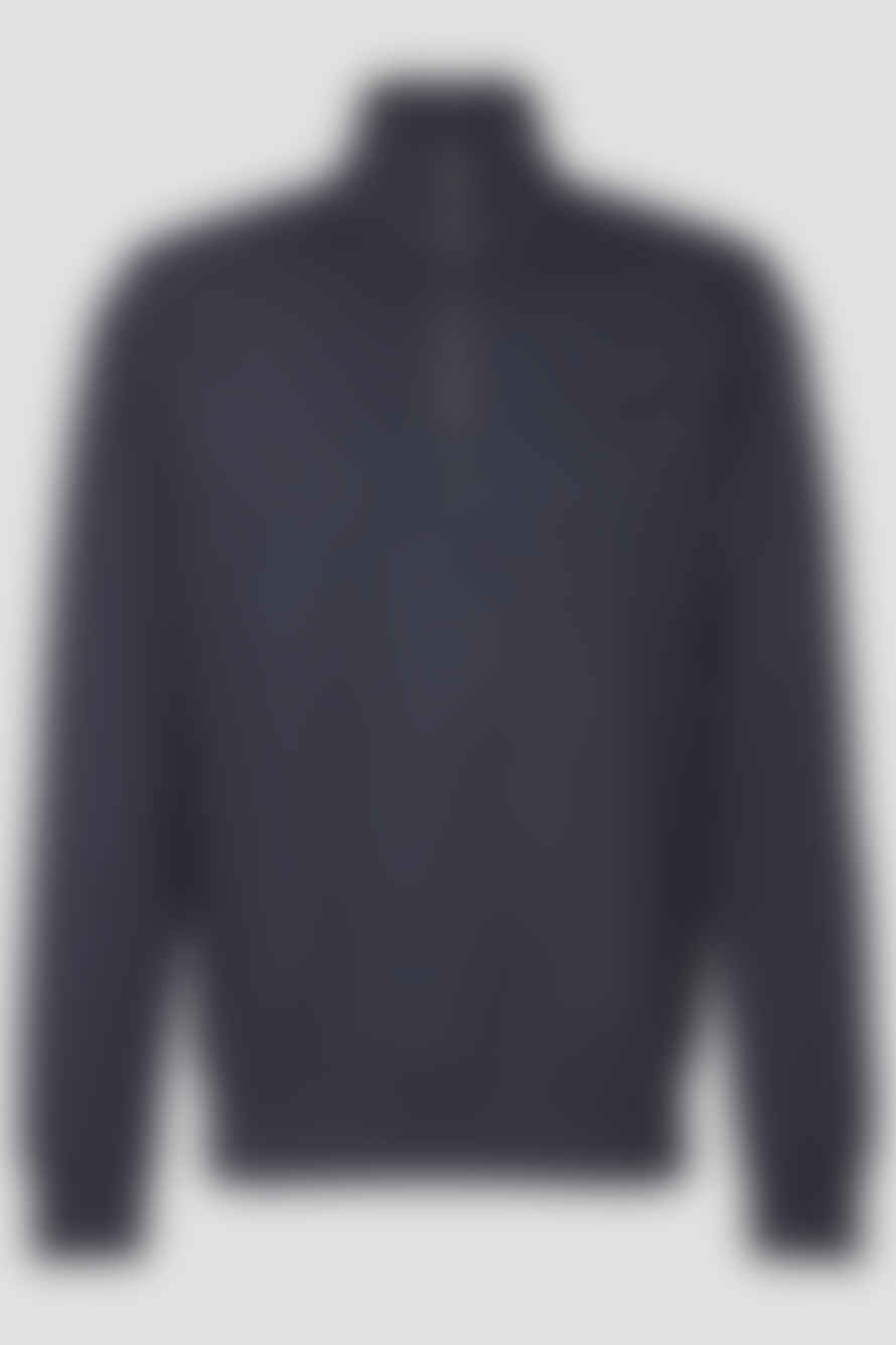 Hugo Boss Boss - C-stemmann 01 Half Zip Sweatshirt In Dark Blue 50520781 404