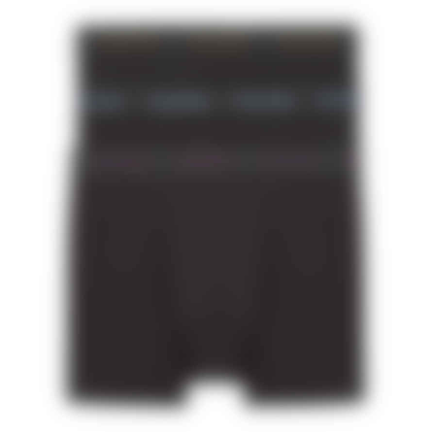 Calvin Klein Cotton Stretch Trunks - Black With Purple/active Blue/army Logo