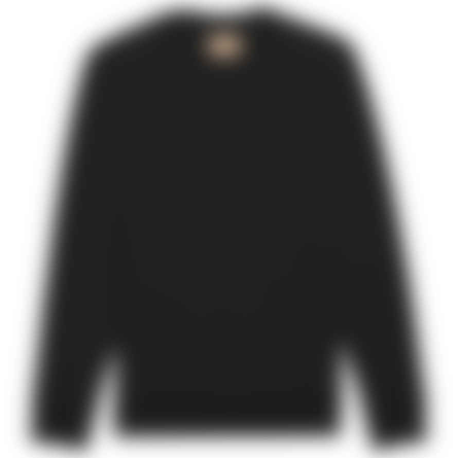 Guess Geron Recycled Fleece Crew Sweat - Black