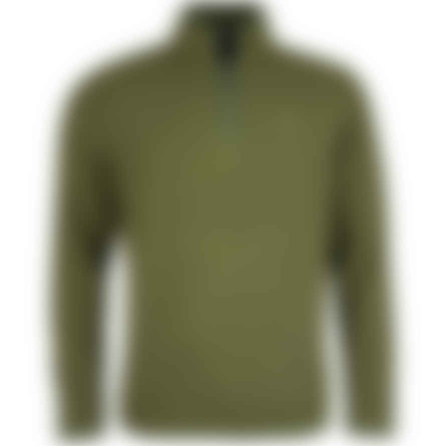 Barbour Lowland Half Zip Fleece - Dark Olive