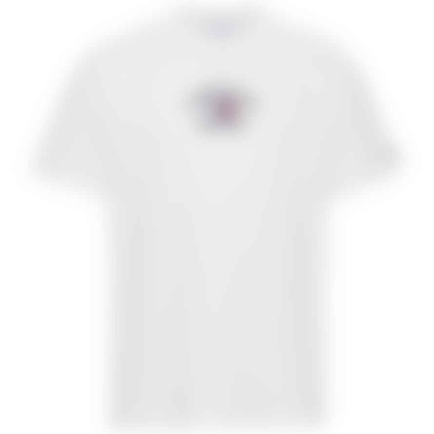 Tommy Hilfiger Tommy Jeans Timeless Flocked Flag T-shirt - White