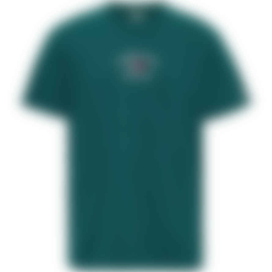 Tommy Hilfiger Tommy Jeans Timeless Flocked Flag T-shirt - Dark Turf Green