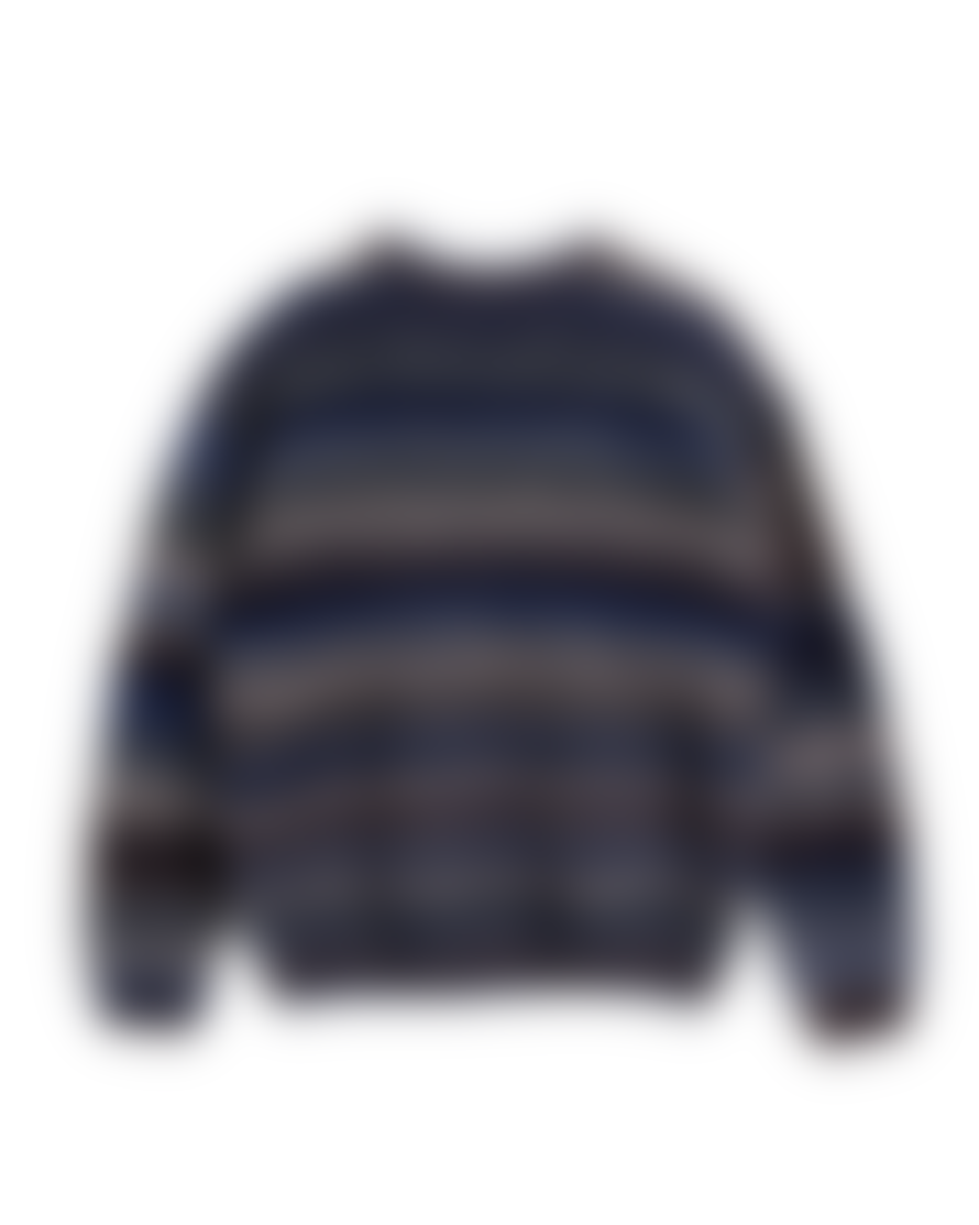 YMC Undertones Boxy Crew Knit - Blue