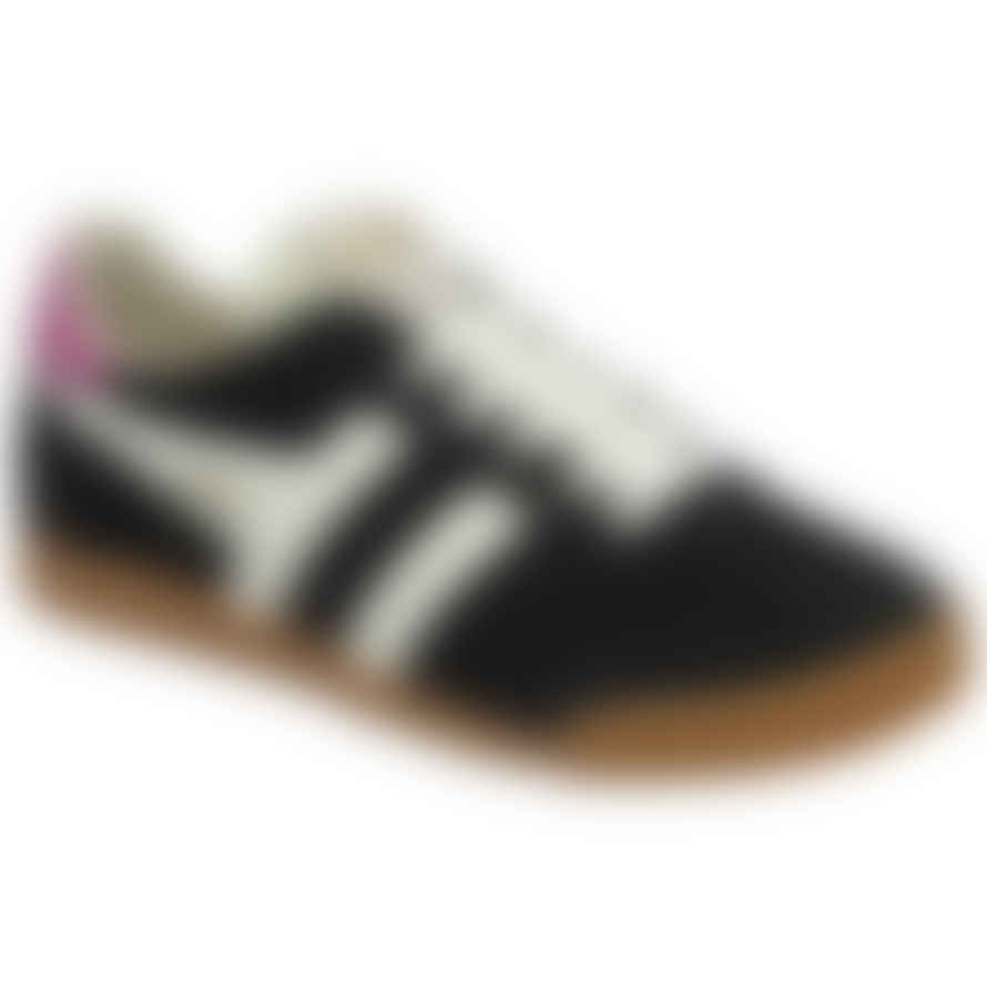 Gola Elan Trainers - Black/off White/fuchsia