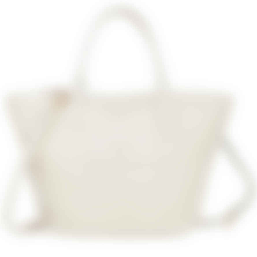 Every Other 12036 Large Bucket Style Sherpa Bag In White