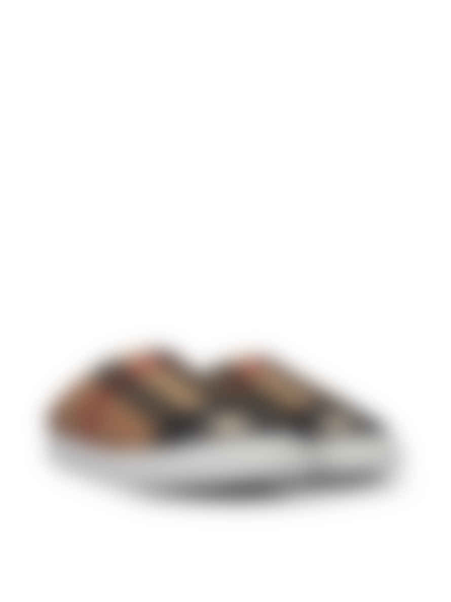 Burberry  Homie Check Story Logo Mules