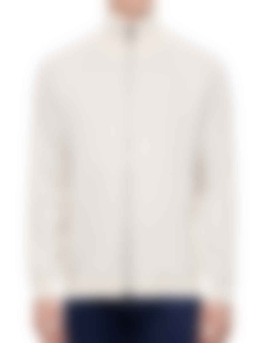 Hugo Boss Boss - H-domico Full Zip Cardigan In Cotton & Virgin Wool In Open White 50519629 131