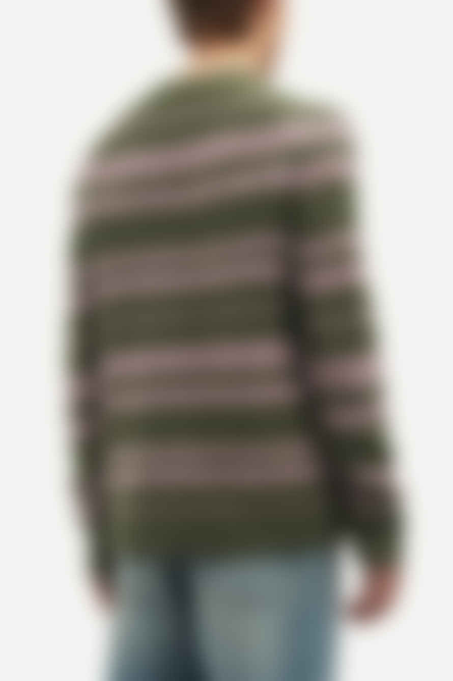  Samsoe Samsoe Forest Night Stripe Saarin Cardigan