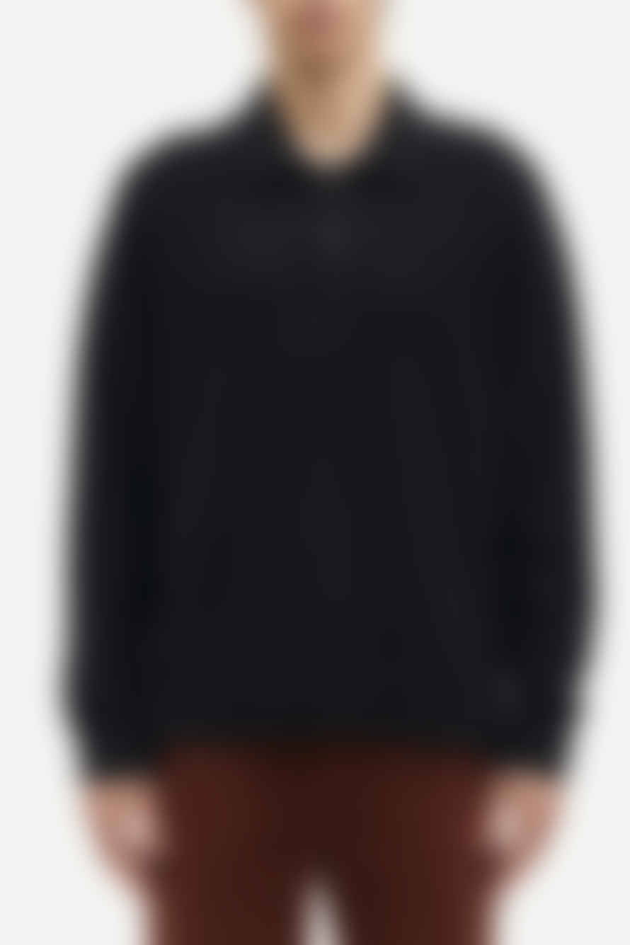  Samsoe Samsoe Black Sanino Polo Sweater