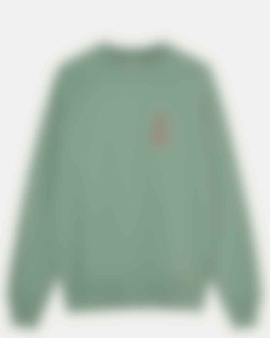 La Paz Sweatshirt Cunha - Coton Bio - Vert Green Bay