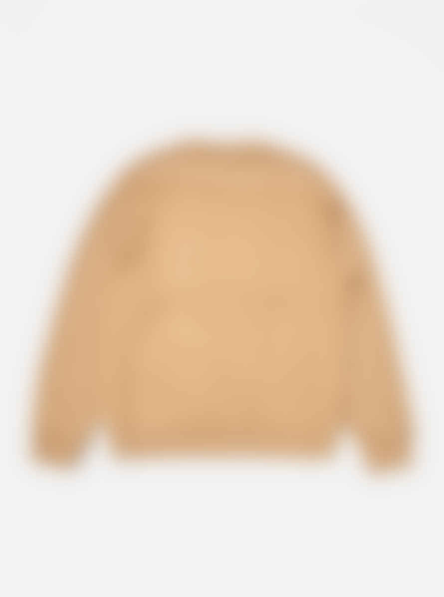 Universal Works 31184 Brush Back Sweatshirt In Sand