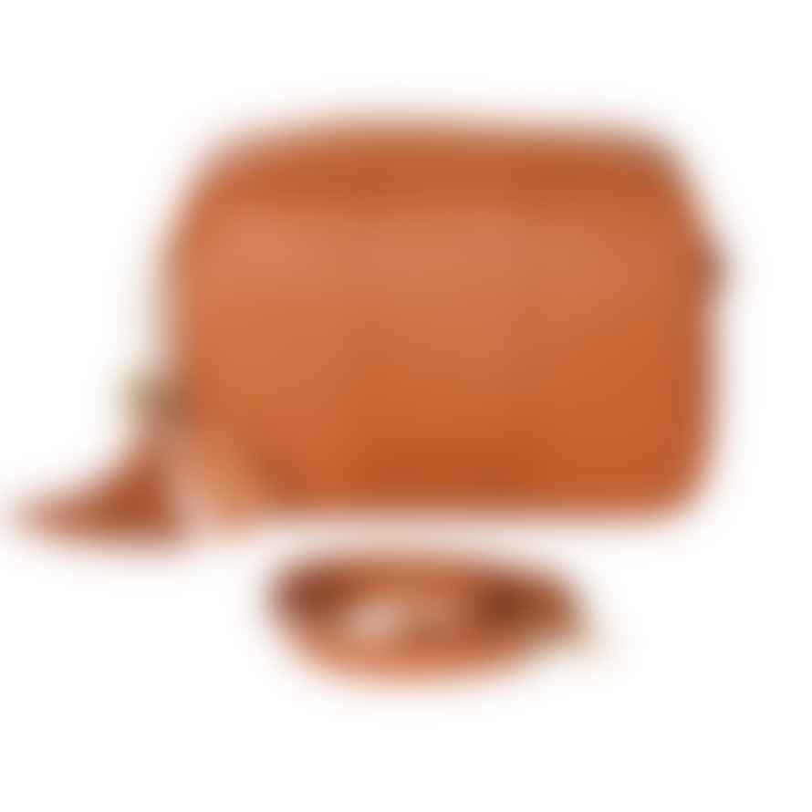 Pom Pom London Pom Pom London City Leather Crossbody Bag - Tan