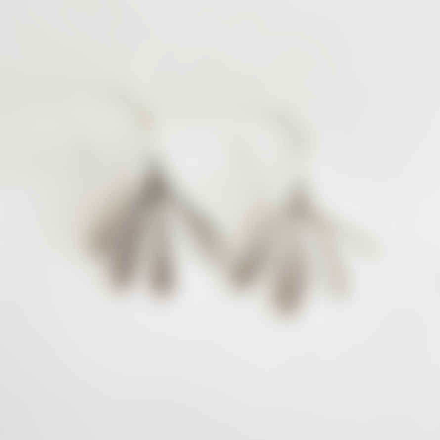 Tom Pigeon  Silver Aluminium Arame Earrings