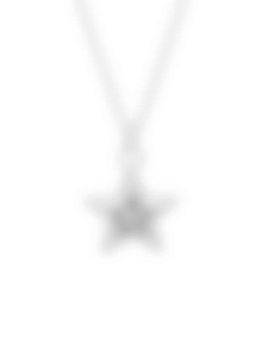 Estella Bartlett  Blue Star Necklace - Silver Plated