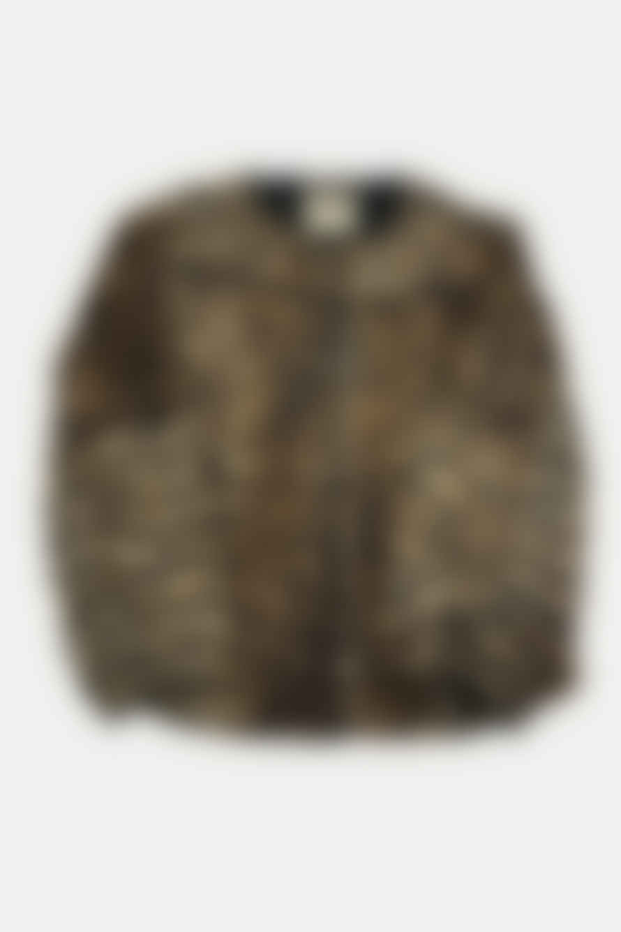 Damson Madder Leopard Macy Quilted Jacket