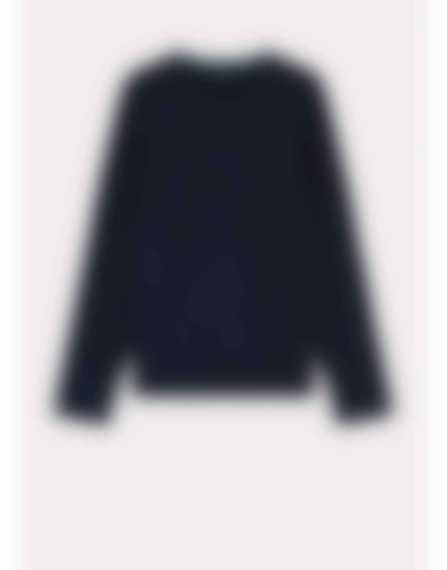 Paul Smith Melange Knitted Crew Neck Jumper Col: 49 Navy