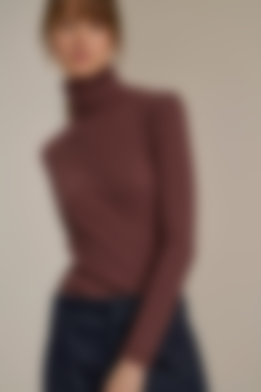 soeur Amsterdam Brique Cotton Turtleneck