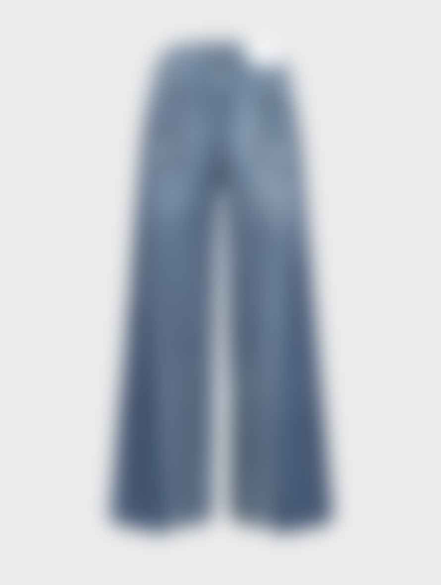 E.L.V. Denim Freya Wide Leg Jean | Mid Light Blue