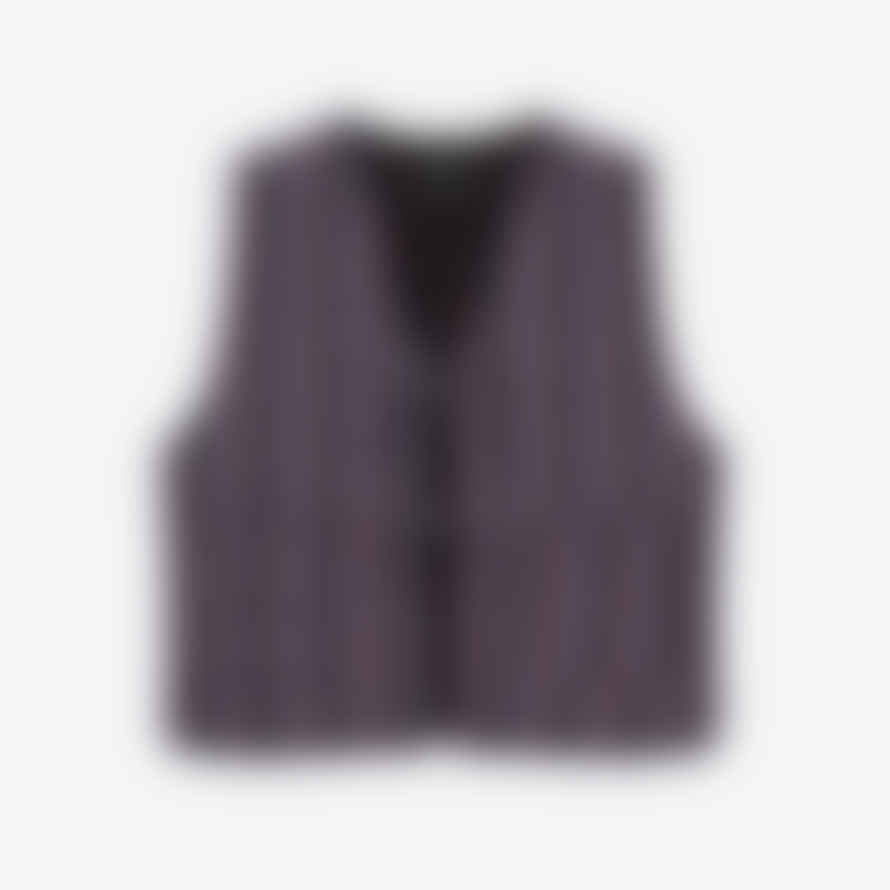 Lowie Heather Check Gilet