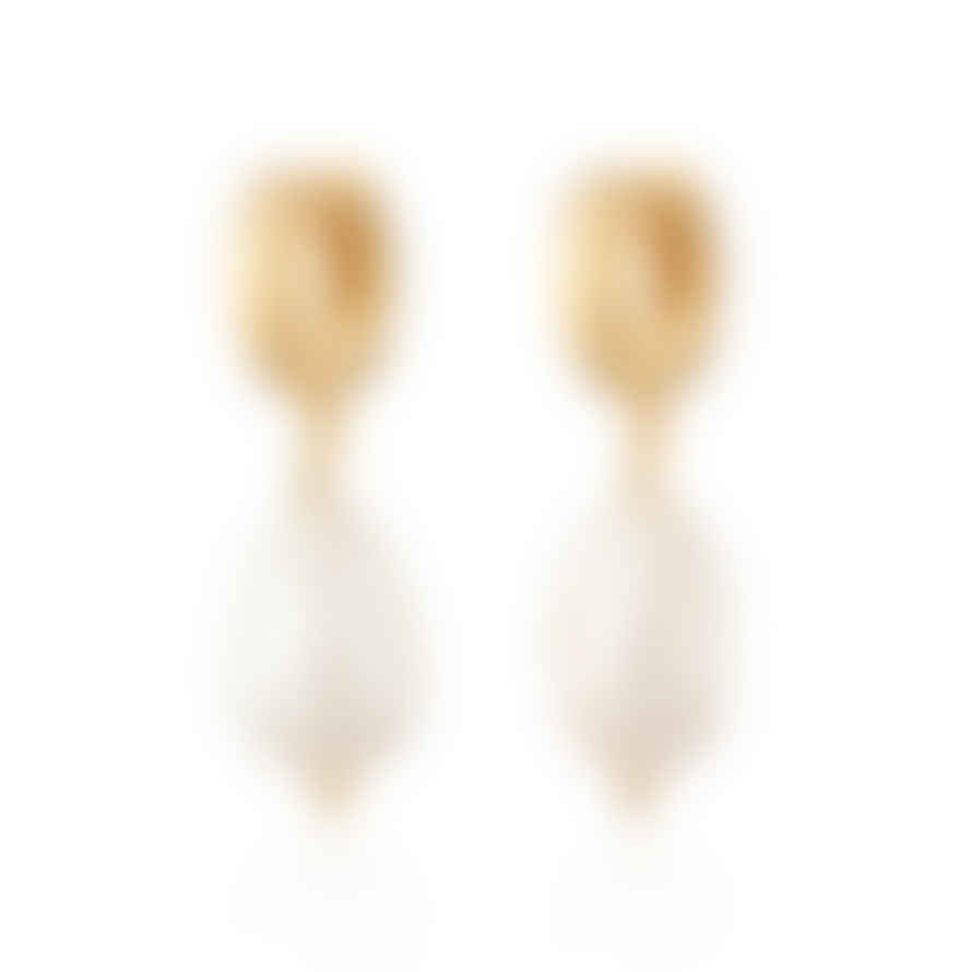 Scream Pretty  Hannah Martin Baroque Pearl Huggie Earrings