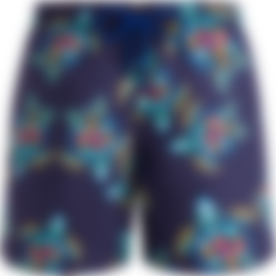 Vilebrequin Moorea Swin Short Vendome Turtles Midnight Blue