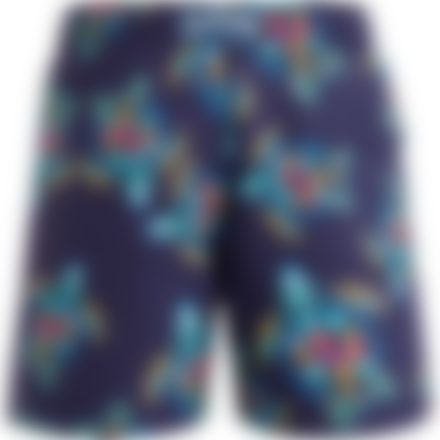 Vilebrequin Moorea Swin Short Vendome Turtles Midnight Blue