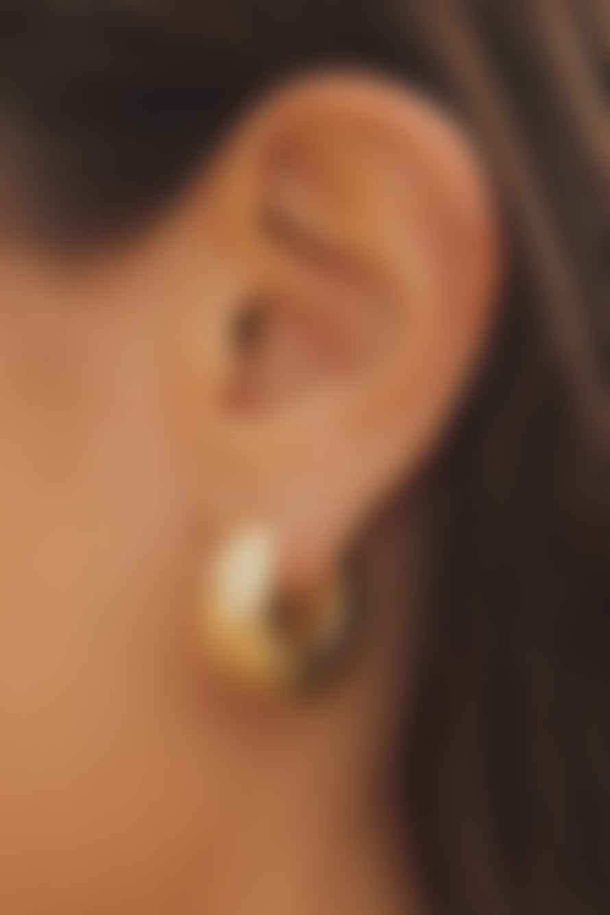 Agapée Anilla Hoop Staple Earrings