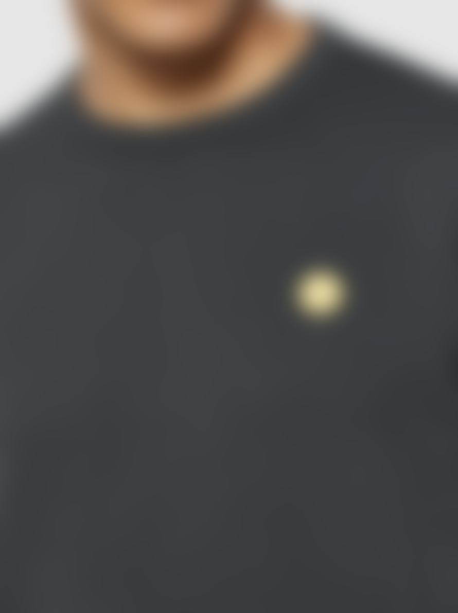 Knowledge Cotton Apparel  30518 ERIK basic badge sweat Phantom