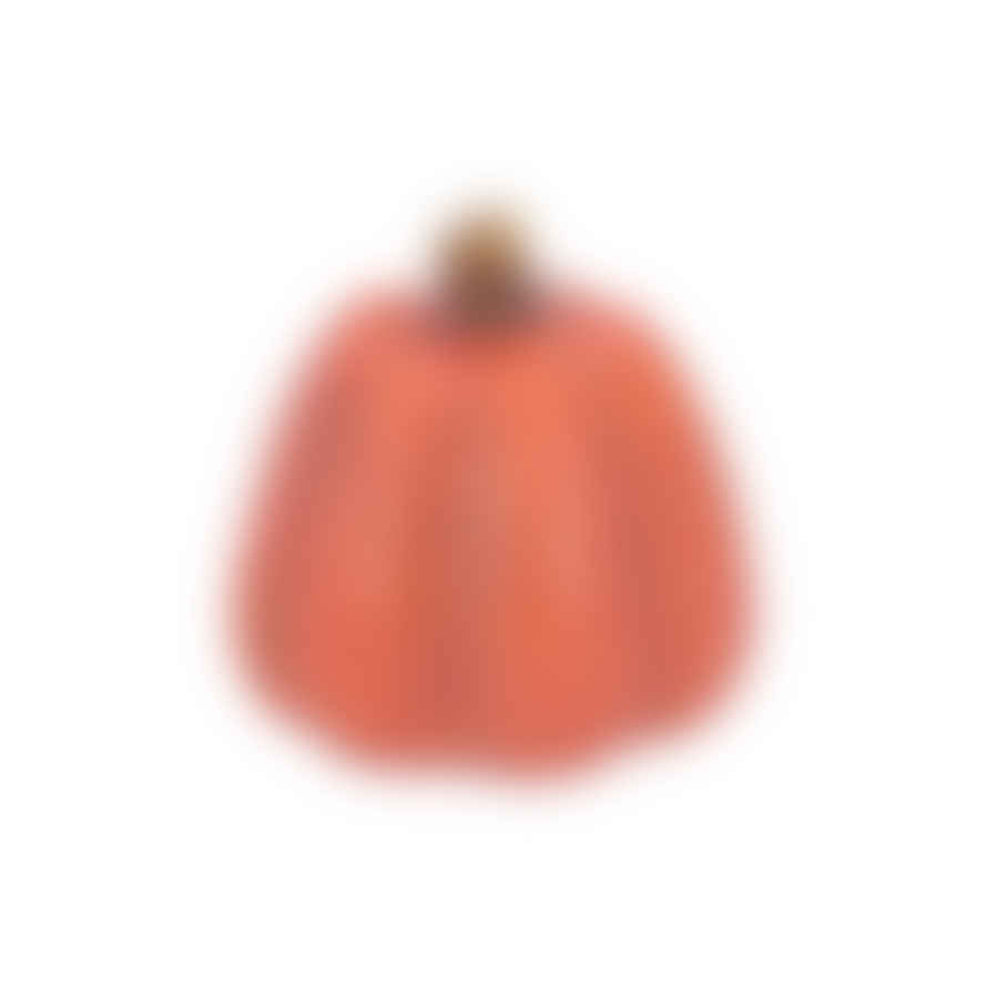 livs Speckled Ceramic Pumpkin - Orange, 9cm