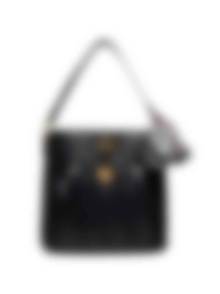 MOSCHINO Scarf Detail Soft Charm Logo Shoulder Bag