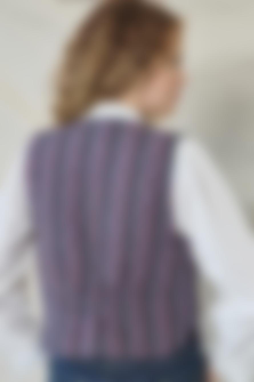 Lowie Heather Check Reversible Gilet