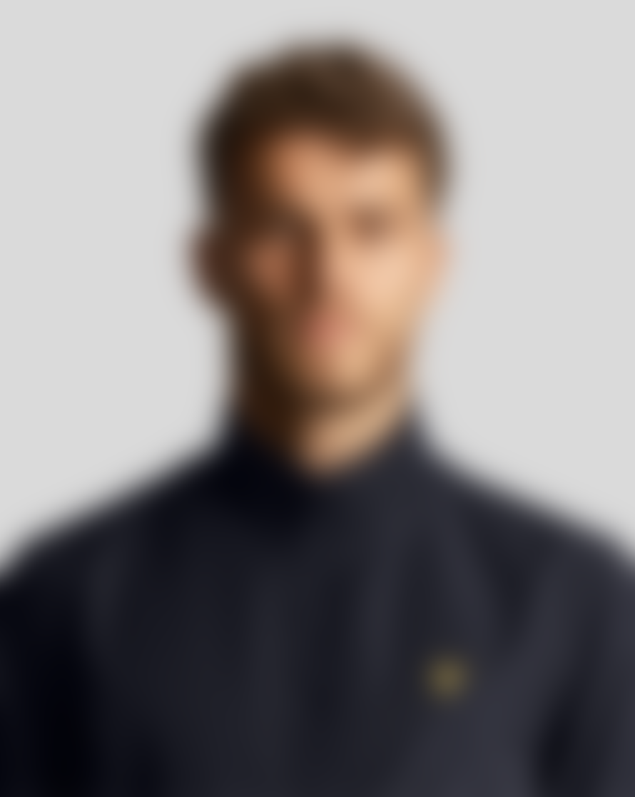 Lyle and Scott Mesh Backed Funnel Neck Jacket Dark Navy