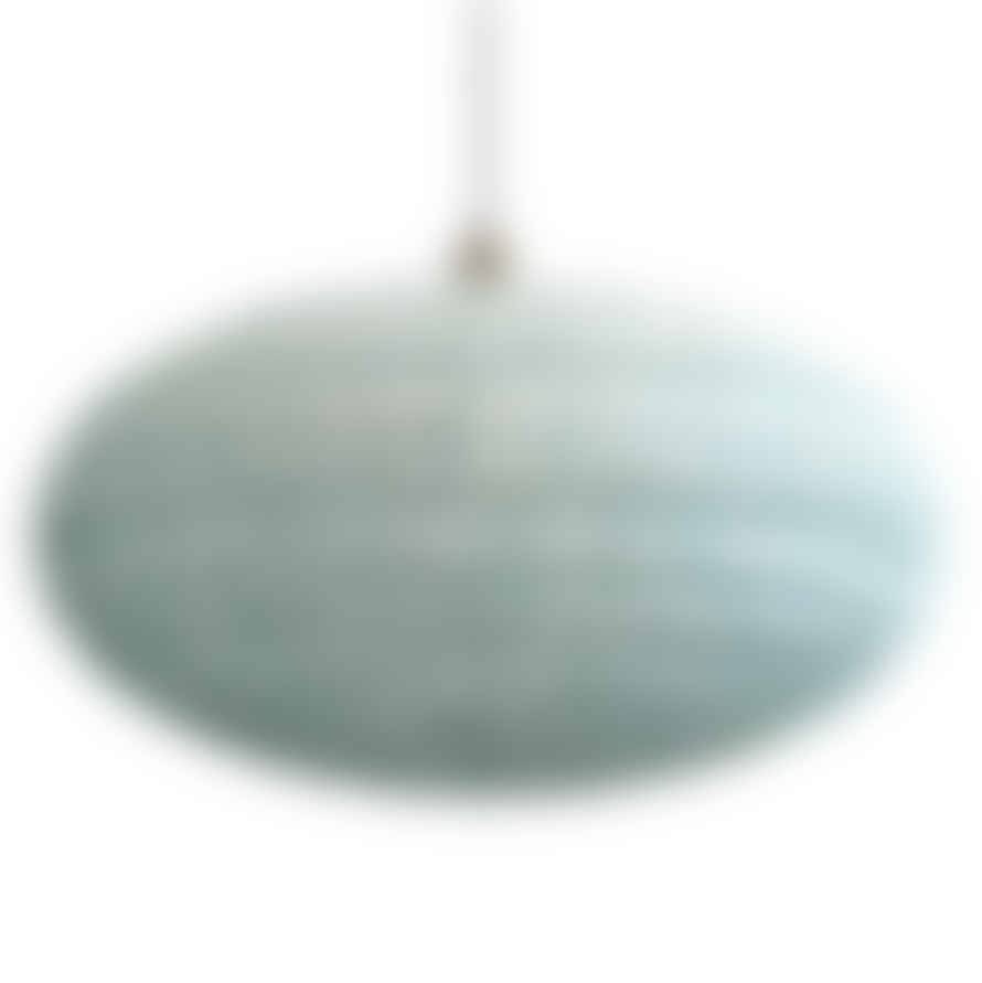 Curiouser and Curiouser Small 60cm Cream & Teal Rice Cotton Pendant Lampshade