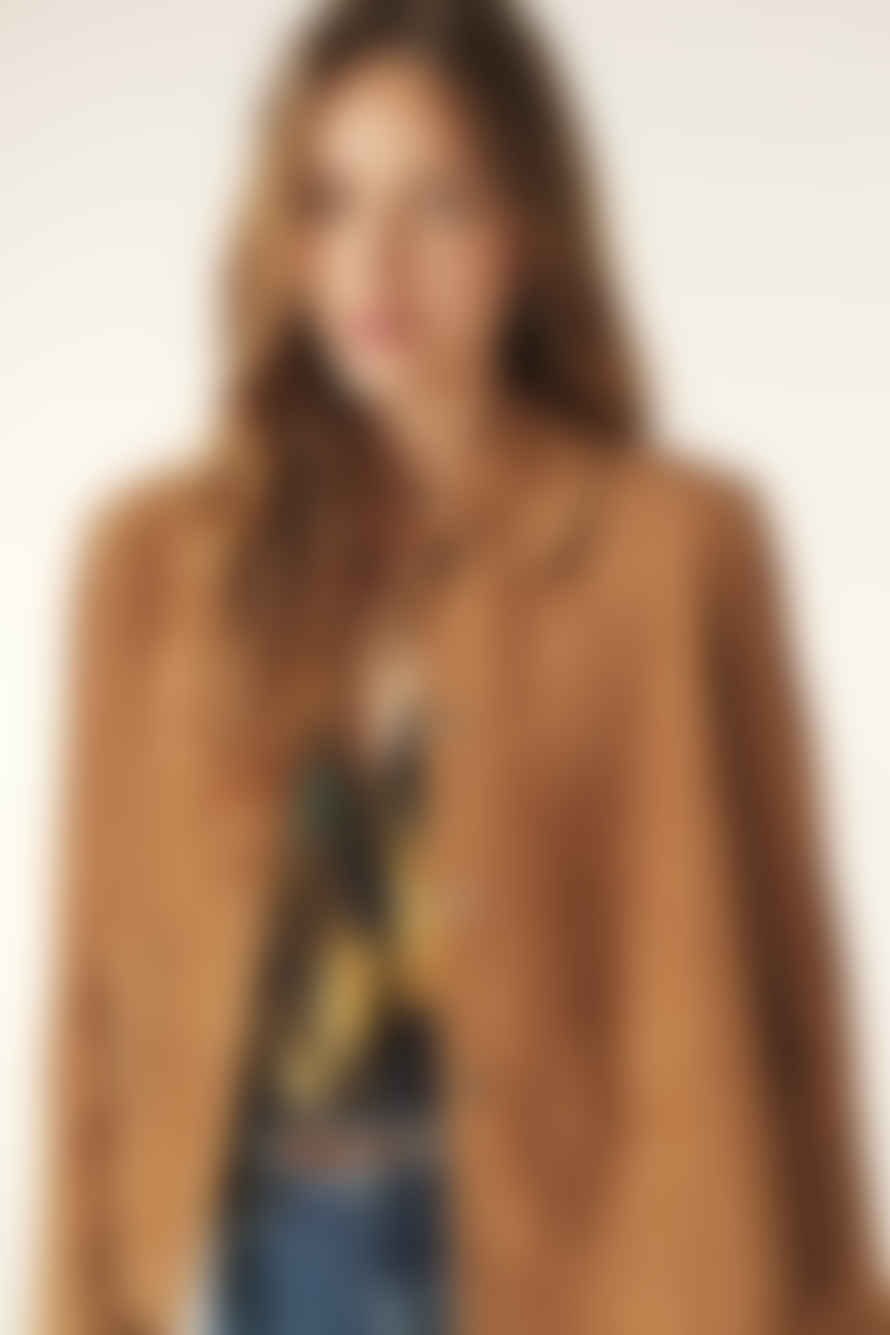 BA&SH Camel Milas Suede Jacket