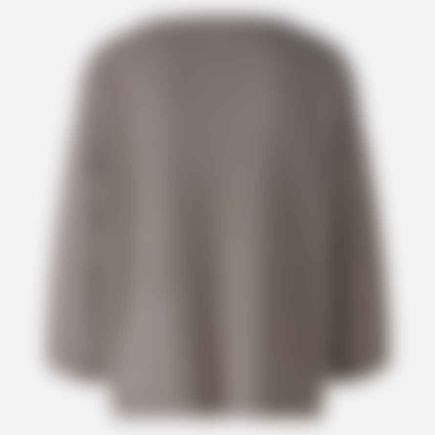 Oui Fashion Pullover Wool Blend Taupe