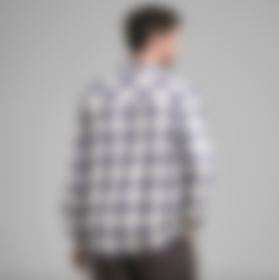 dedicated Shirt Rute Flannel Shadow Check Oat White