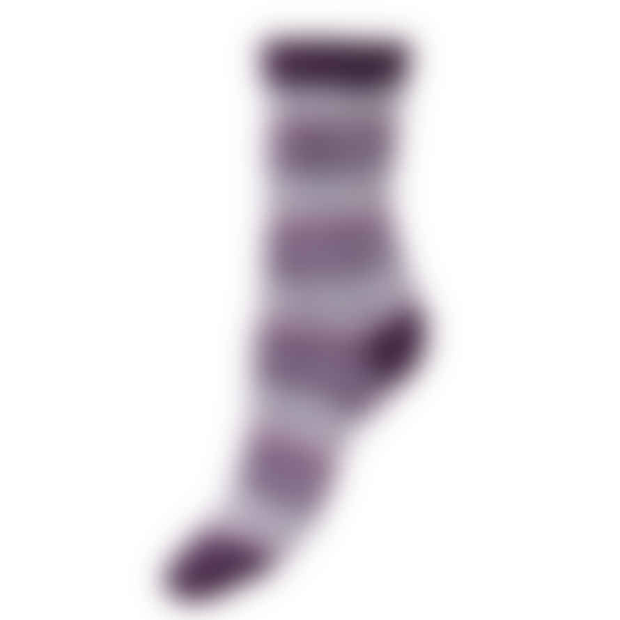 Joya 4-7 Purple And Cream Nordic Pattern Sock