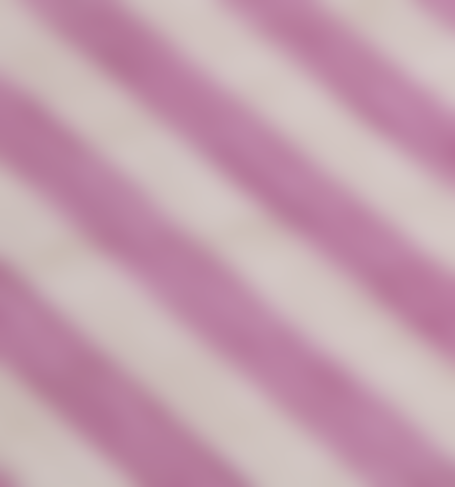 Fog Linen Work Michele Medium Coated Linen Tray, Pink Stripe